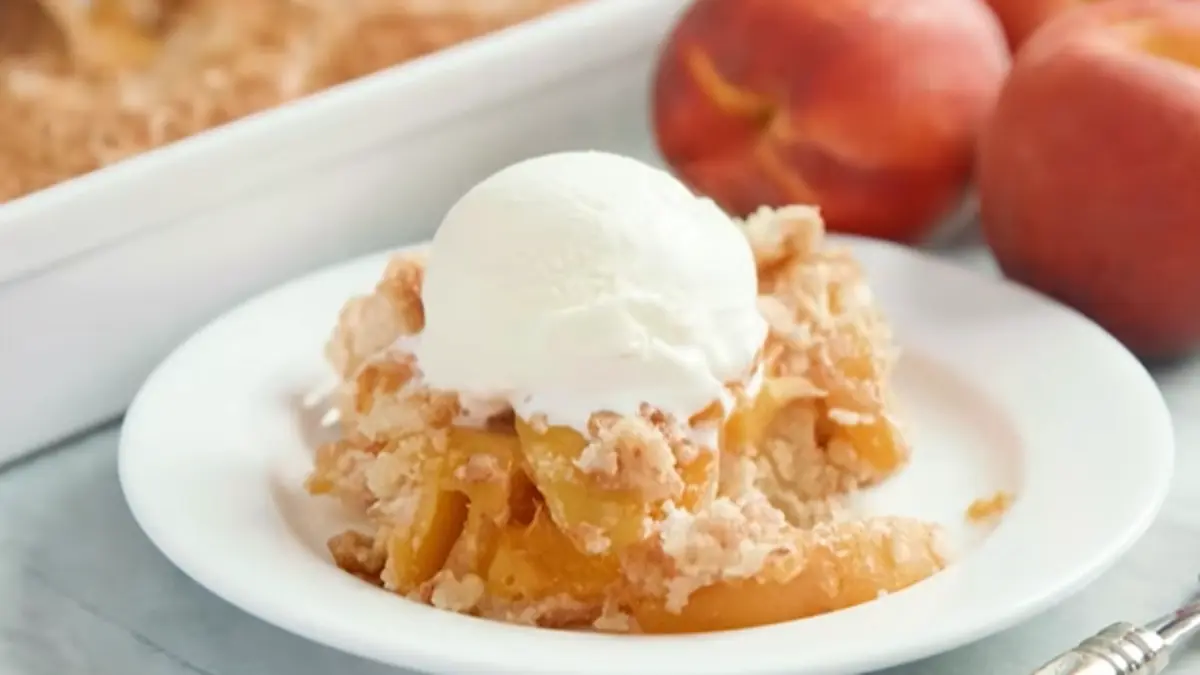 peach dump cake